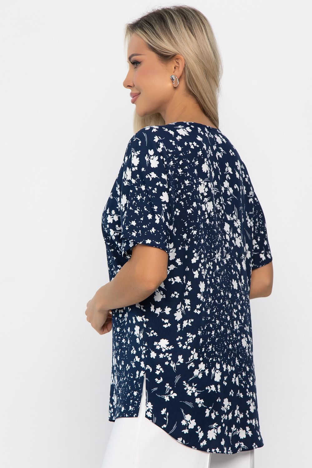 Блуза Маргоша (синяя) Б13814-16М LT Collection