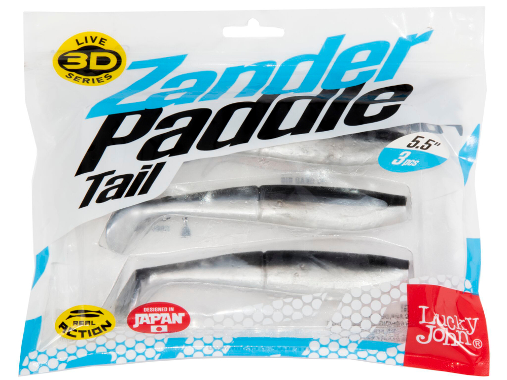 Виброхвосты LJ 3D Series Zander Paddle Tail 5.5in (14.00)/Z01 3шт.