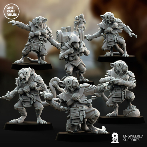 Grand Alliance Chaos Skaven Skryre Acolytes 1 шт. миниатюра для dnd, днд, pathfinder, фентези, Настольная игра, НРИ, Варгейм, РПГ