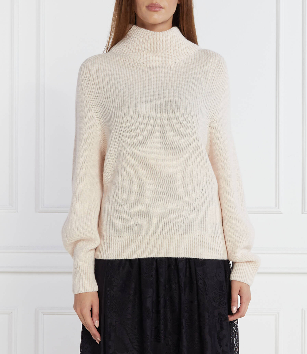 Хлопковый свитер Marc Cain - кремовый (VS 41.27 M29)