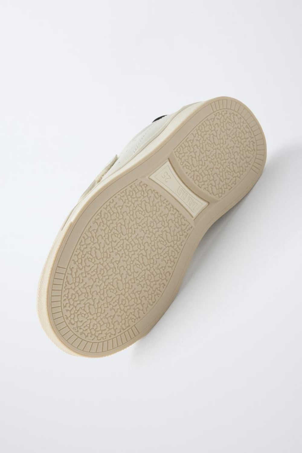 ZARA КРОССОВКИ НА ЛИПУЧКАХ, БЕЛЫЙ