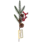 Ветка декоративная «Зимний шарм» 35 см