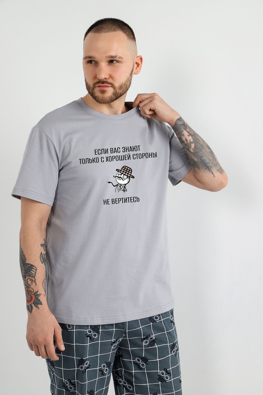 Костюм мужской Чарли-4 Виотекс СВЕТЛО-СЕРЫЙ