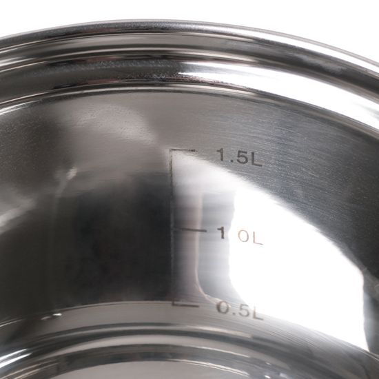 Кастрюля 2,9 л. из нержавеющей стали Kamille KM 5618S с крышкой
