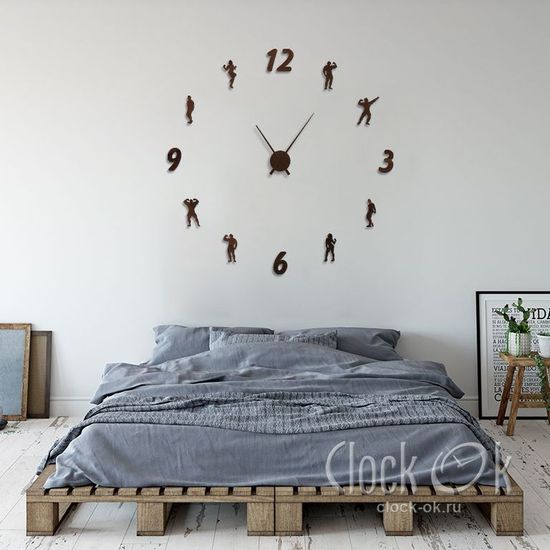 Настенные 3D часы Fitness