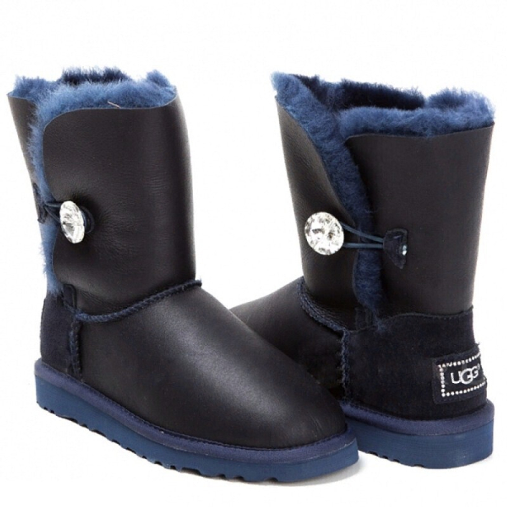 Угги Bailey Button Bling Metallic Navy