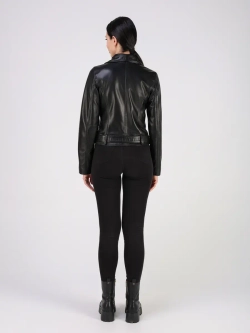 Кожаная куртка демисезонная косуха