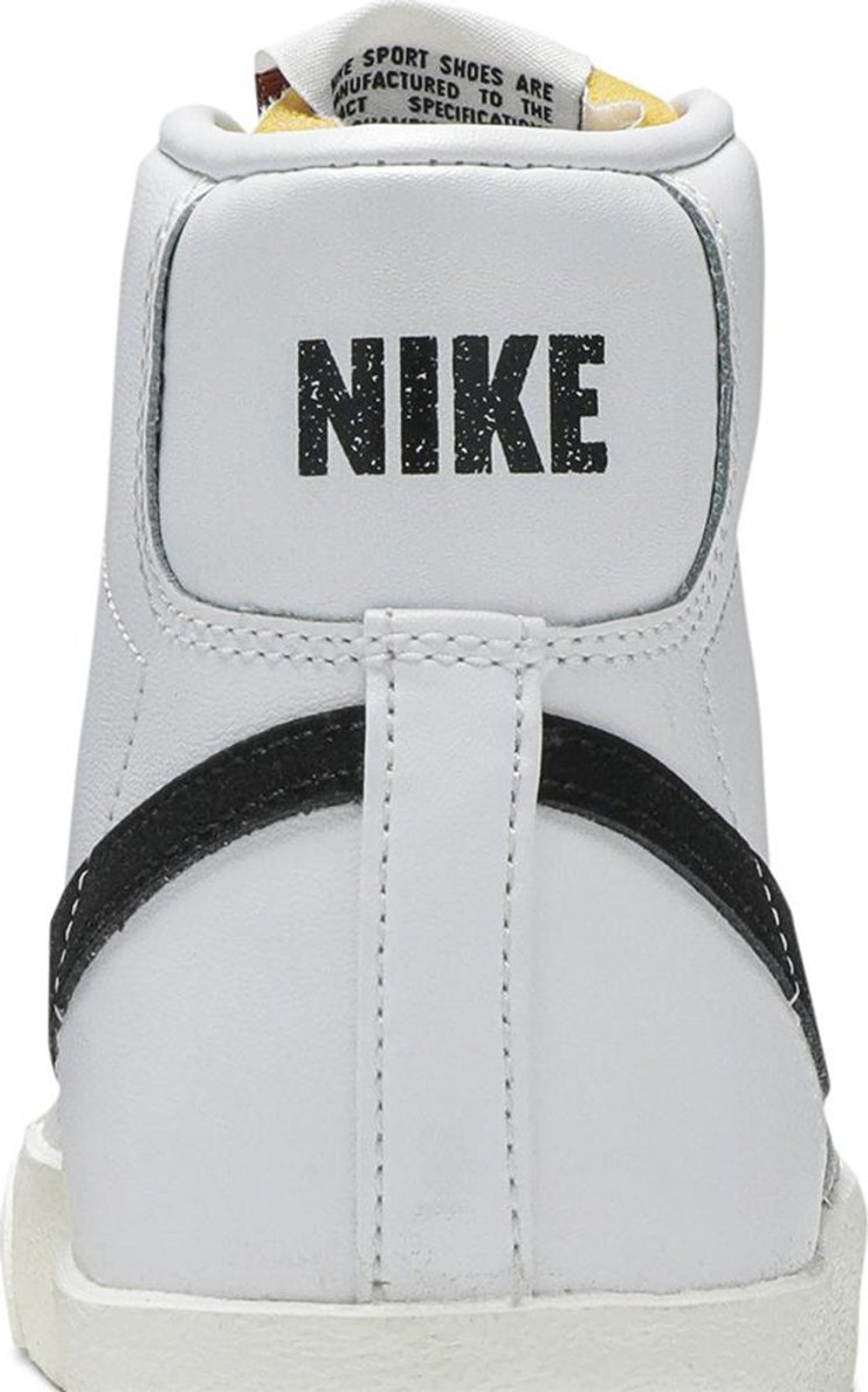 Nike blazer mid vintage white black hot sale