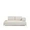 2-местный диван Compo цвета экрю с малым журнальным столиком и бежевым каркасом