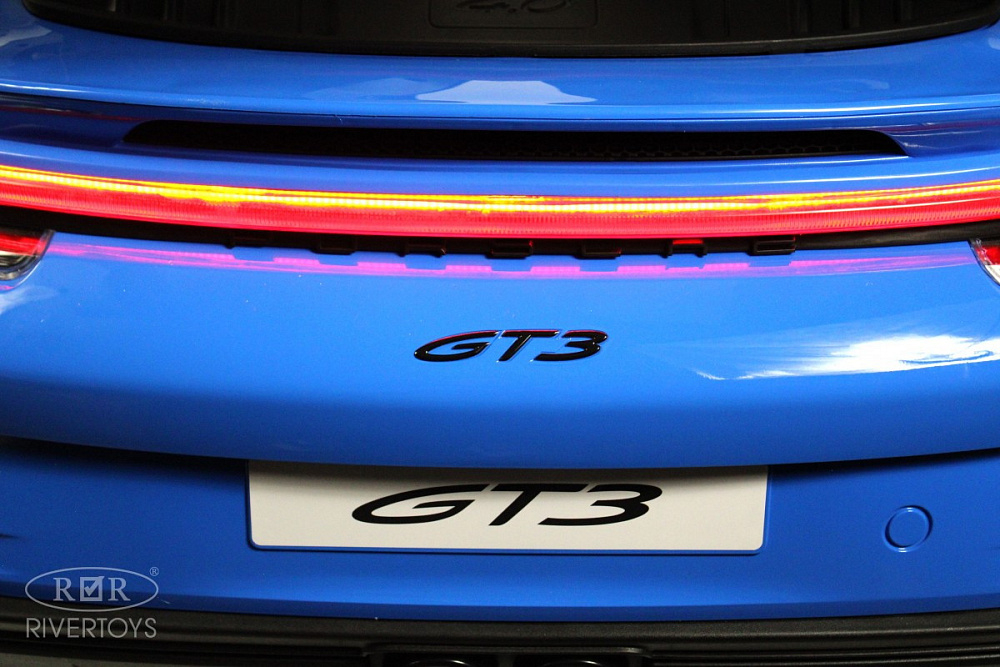 Детский электромобиль RiverToys Porsche 911 GT3 Y911YY Y911YY-BLUE-GLANEC/синий глянец