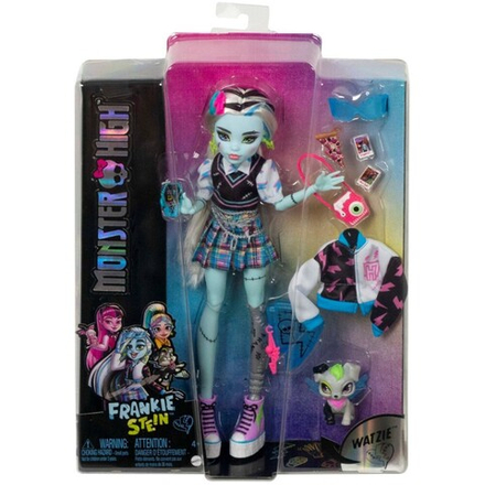 Monster High - базовая кукла Фрэнки Штейн + питомец HHK53 / артикул   HPD53 HHK53  / GTIN 194735069781