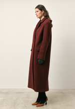 Пальто объемного кроя утепленное