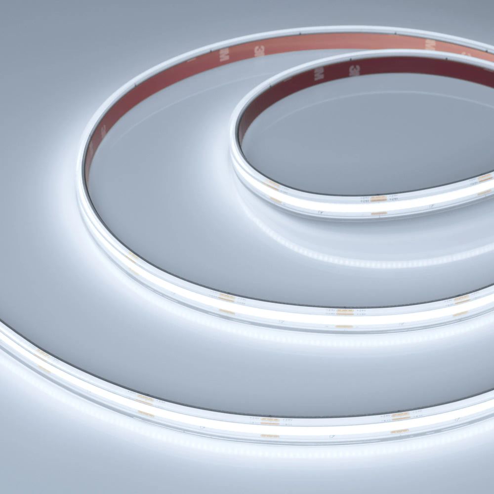 Светодиодная лента герметичная COB-PS-X420-12mm 24V White6000 (4.8 W/m, IP67, 15m) (Arlight, 5 лет) 049053