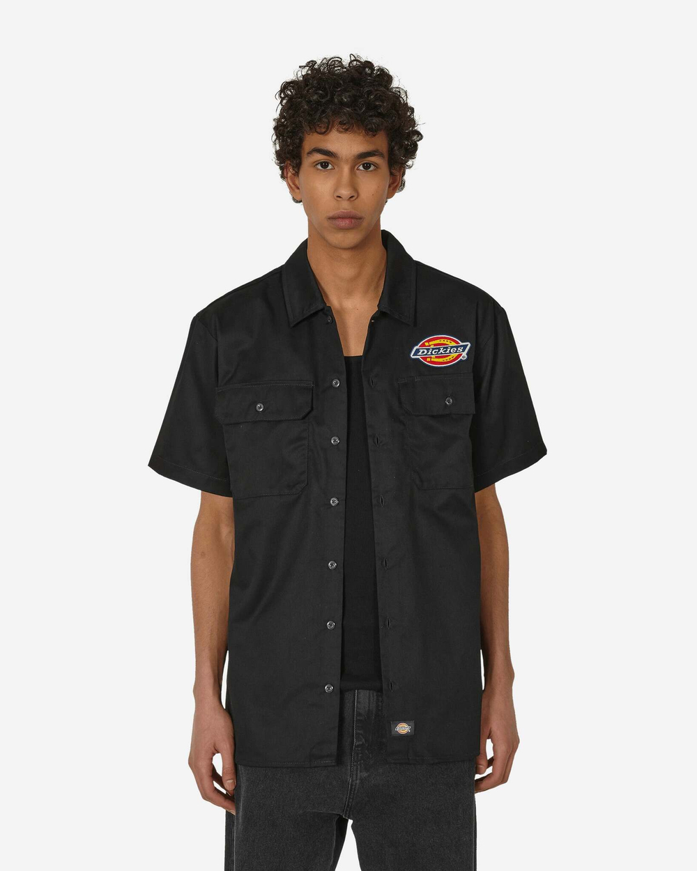 Dickies Рубашка Clintondale С Короткими Рукавами Черная