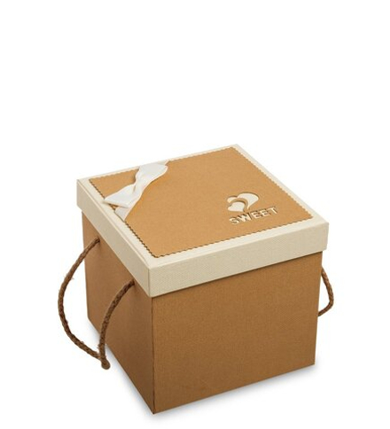 WG-64/1-D Коробка подарочная «Квадрат» цв.коричневый