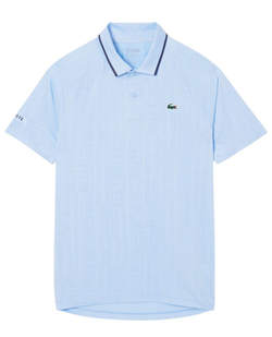 Теннисное поло Lacoste Tennis x Novak Djokovic On Court - pastel blue