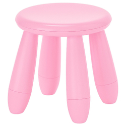 IKEA MAMMUT  (ИКЕА МАММУТ)  -  Детский стул, крытый/открытый/розовый