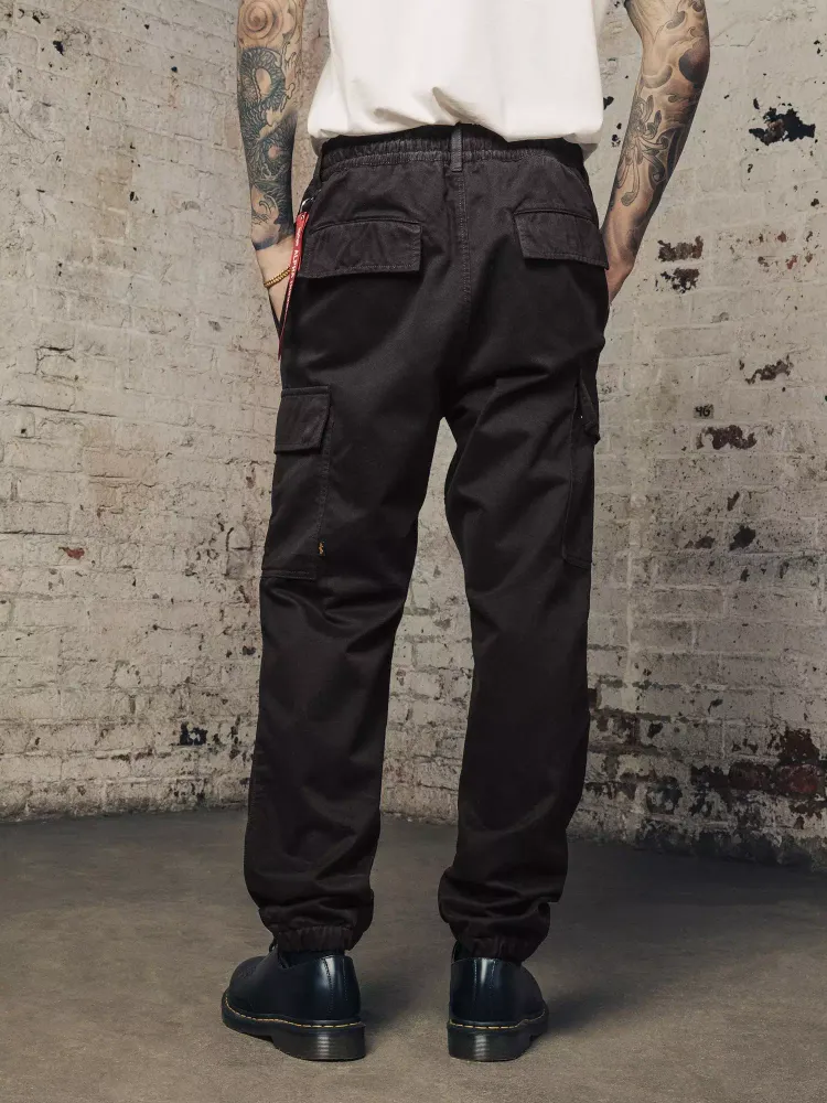 Брюки Alpha Industries Cotton Jogger black (черные)