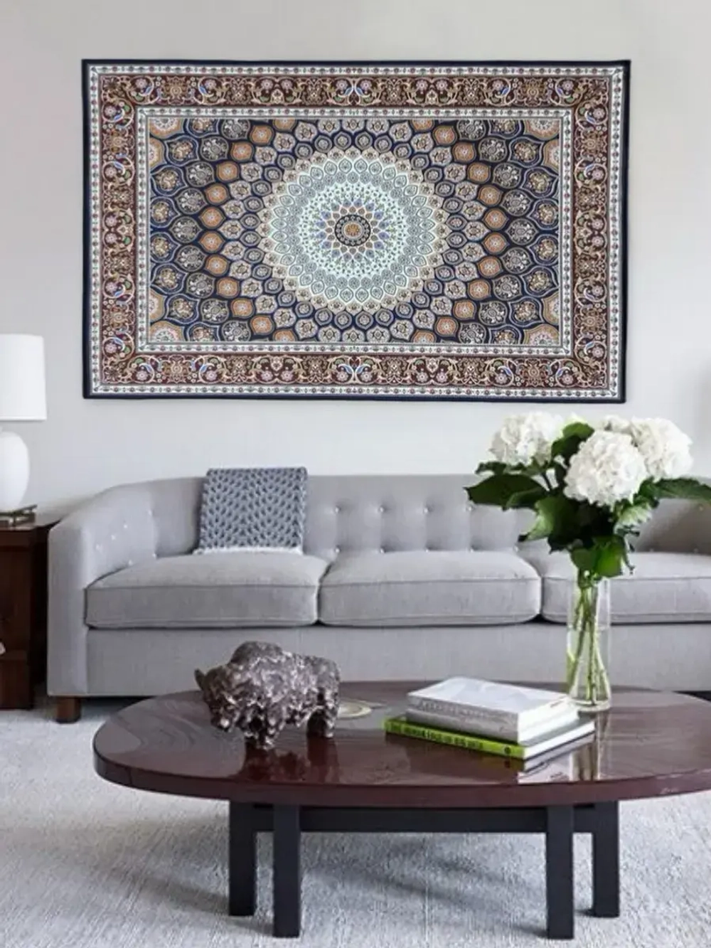 Прямоугольный безворсовый ковер 120х160 для дома