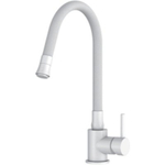 Смеситель для кухни, Frap, гибк излив, с картриджем, бел, F40994-8