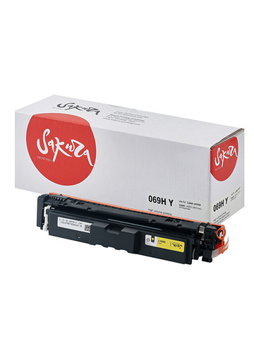 Картридж Sakura, аналог Сanon 069HY (5095C002) для LBP673Cdw/MF750C, желтый, без счетчика