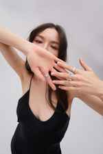 Кольцо Crystal Eye с голубым топазом