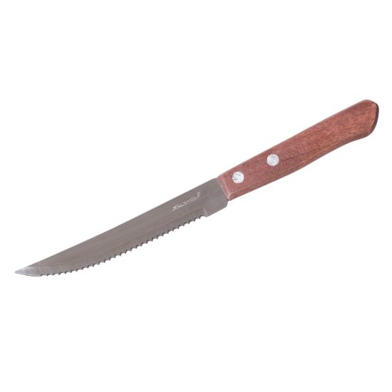 Набор стейковых ножей 6 шт. Kamille KM 5300 из нержавеющей стали с деревянными ручками