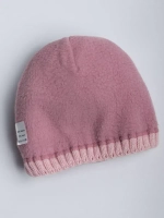 Шапка для девочки зимняя вязаная с помпоном