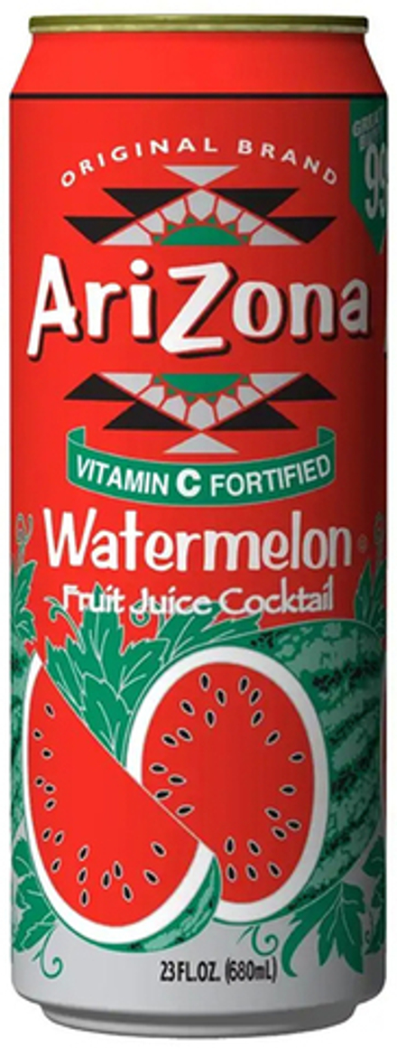 Чай Холодный Зеленый со Вкусом Арбуза Arizona Watermelon 0.65 - банка