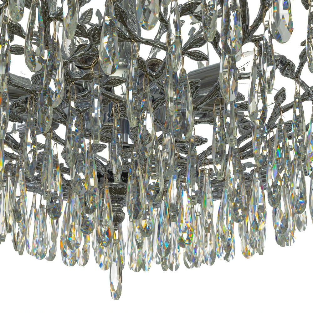 Citilux RITZ CL310121 Люстра хрустальная подвесная Хром