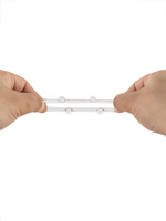 Прозрачное эрекционное кольцо с 6 стимулирующими шариками (Цвет: белый)