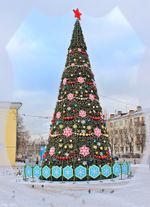 Комплект украшений на уличную елку "Кремлевская"