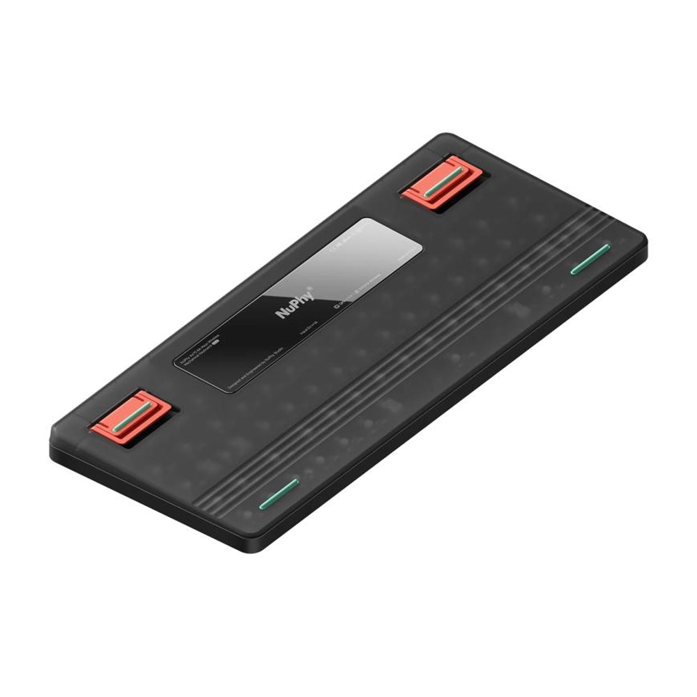 Беспроводная механическая клавиатура NuPhy Air75 V2 («Чёрный базальт» | Basalt Black) Ультратонкая клавиатура с механическими переключателями. Русифицированная раскладка ANSI 75%, 84 клавиши. Алюминиевая рама. Есть RGB-подсветка, Hot-Swap и QMK/VIA