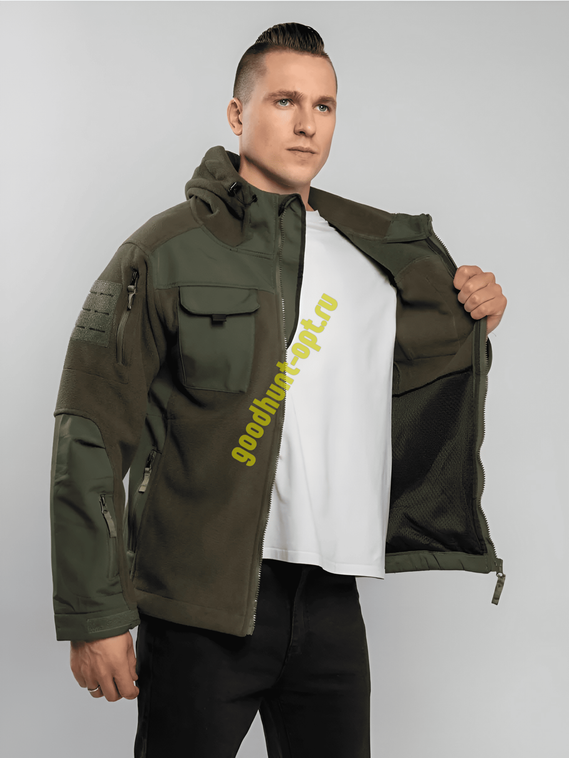 Тактическая куртка флисовая 7.26 Олива