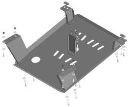 радиатора, 3 мм, Сталь. для Kamaz Компас 12 2023-н.в., Motodor.27723