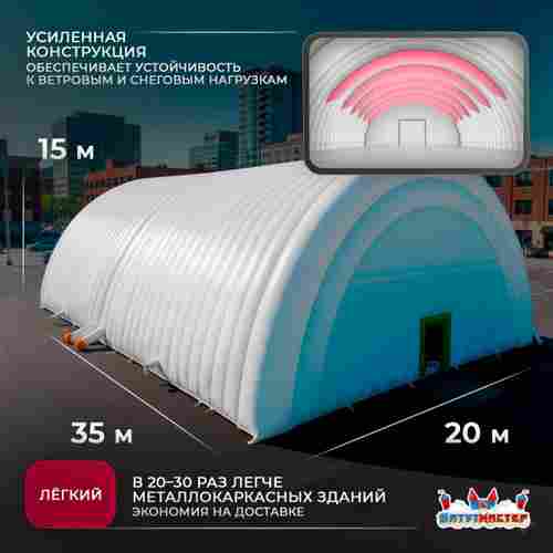 Мобильный торговый ангар «МаркетПлейс», 35×20×15 м