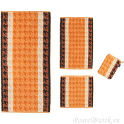 Полотенце 80х150 Cawo-JOOP! Elegance Graphic 1622 оранжевое