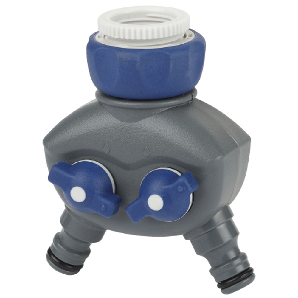 GWCG12-066 GREEN APPLE Распределитель двухканальный, пластик | Аксессуары для полива Green Apple