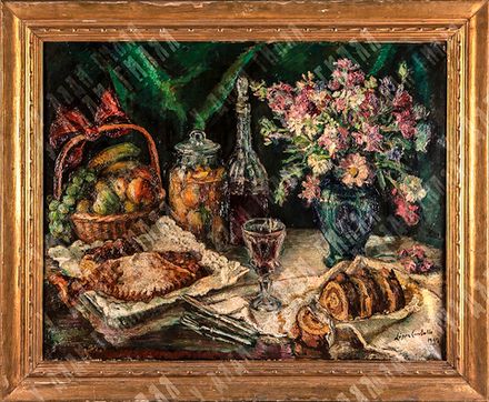 Карбальо Ф. Л. Л. Натюрморт. Холст, масло. Барселона, Испания. 1947 г.