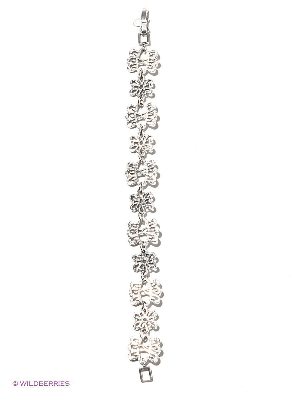 "Ндебеле" браслет в серебряном покрытии из коллекции "Antique" от Jenaviс замком пряжка