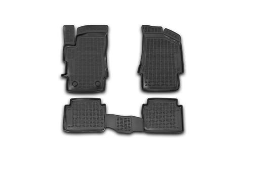 Коврики в салон BRILLIANCE V5, 2014- , кросс., 4 шт. (полиуретан, чёрные) Element.09KSV5N01PL