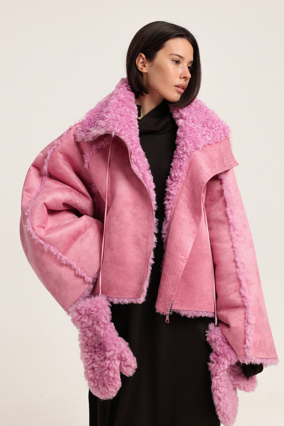 Бомбер двусторонний из экомеха