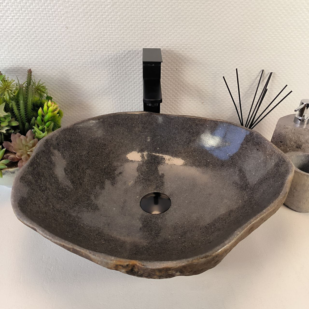 Раковина из речного камня RS-65379 52*45*16 0862