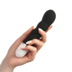 Черный рельефный вибратор для стимуляции точки G - 17 см. (Цвет: черный)