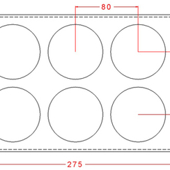 156-у | Форма для шоколадных изделий "Полусфера 7мм" (275*175 мм)