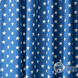 Хлопковые шторы для спальни СИРИ (арт. BL01-258-04)  - (170х270)х2 см.  - синие