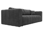Диван прямой Лига-062 НПБ ВЕЛЮР BRUT 16 темно-серый