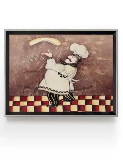 Картина на натуральном холсте "Веселый повар" 35*45 см