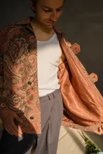 Купить Куртка Soeurs с Крупными Розами/Big Red Roses Jacket бордовая Куртка Soeurs с Крупными Розами/Big Red Roses Jacket бордовая