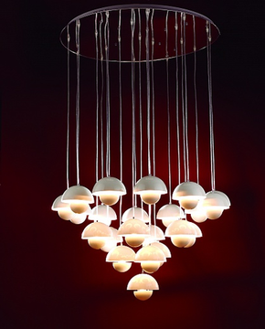 replica Verner Panton Flowerpot  Large Chandelier